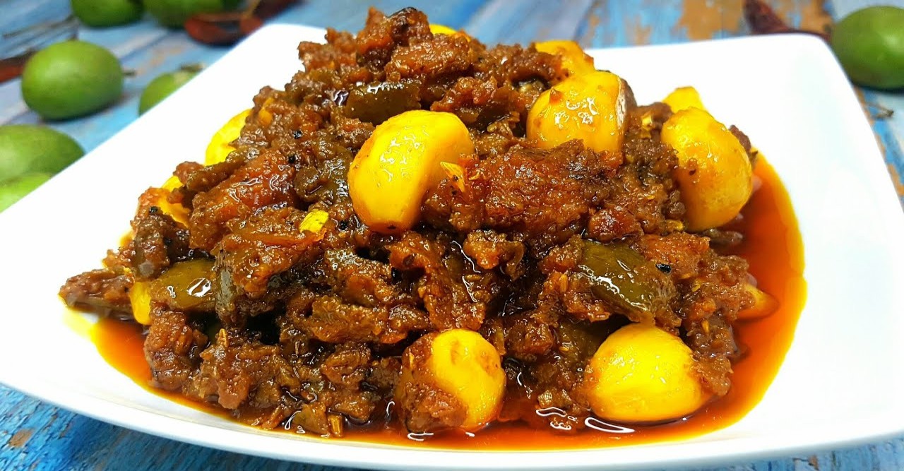 জলপাই রসুনের ঝাল আচার