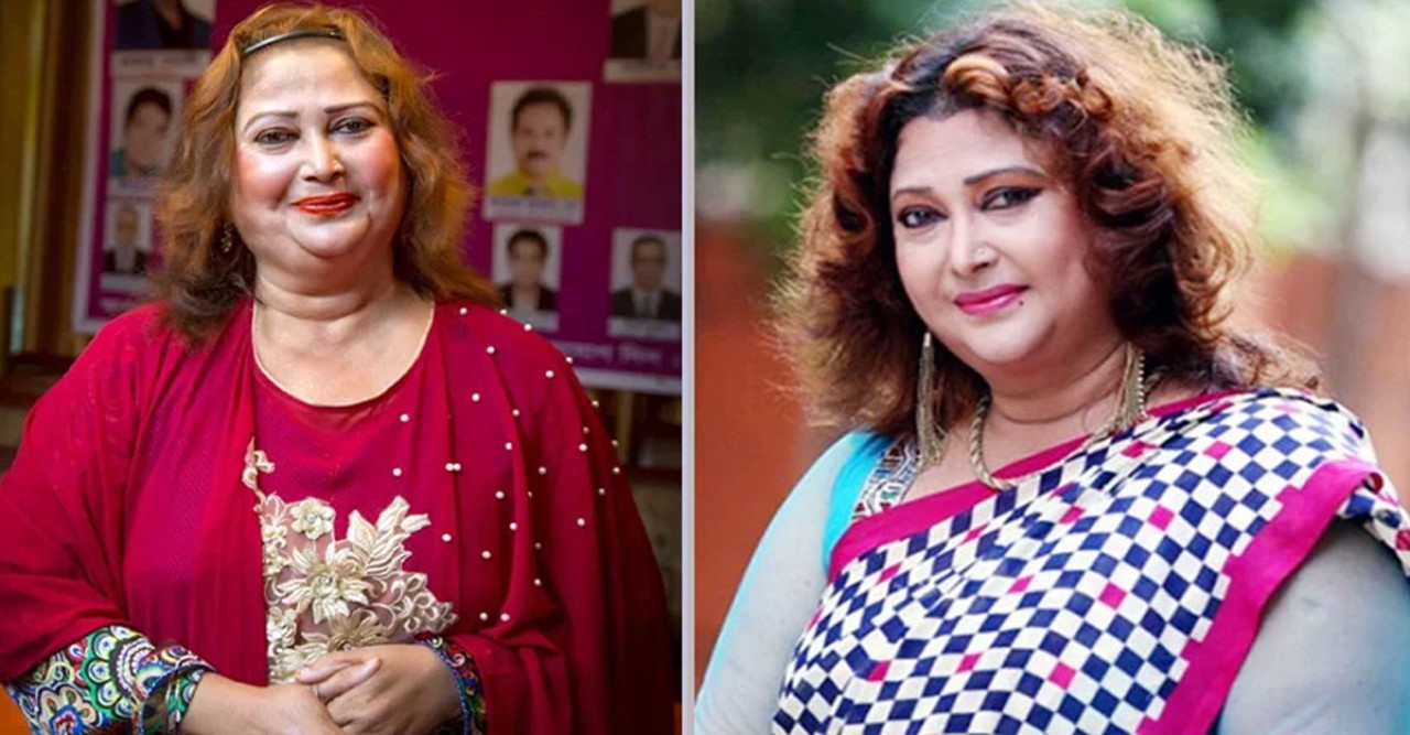 ছেলের নামে মামলা, বিএনপি অফিসে গেলেন অভিনেত্রী রিনা খান