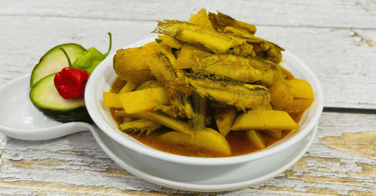 আমড়া দিয়ে বাইন মাছের ঝোল